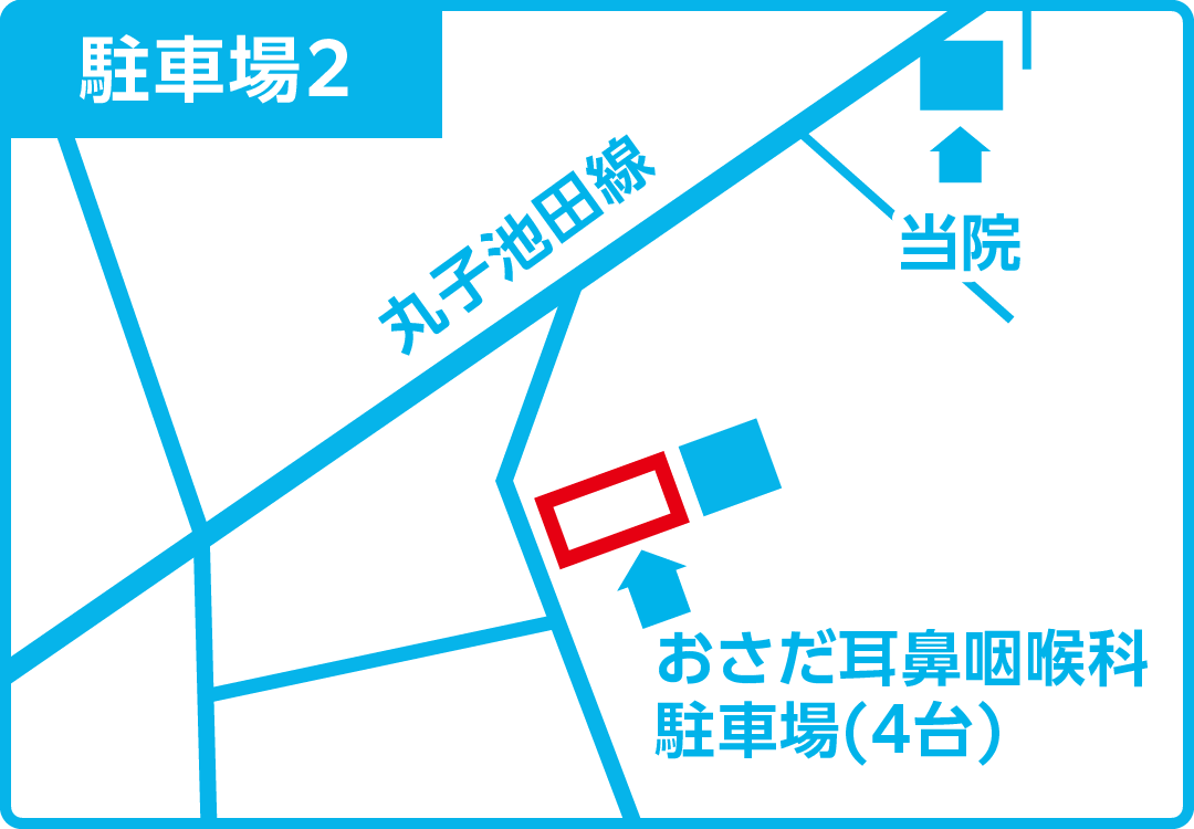 駐車場2長田耳鼻科駐車場4台